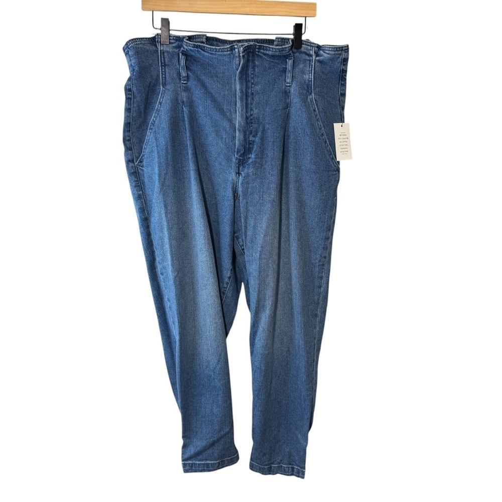 Eloquii High Waist Tapered Denim Jeans Size 14 NWT Brand New